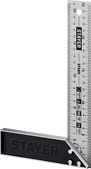 Столярный угольник с нержавеющим полотном STAYER 250 мм, STABIL 3431-25_z02 - фото 4