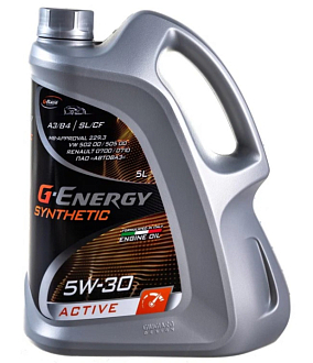 Моторное масло G-Energy SyntheticActive 5W-30, 5л - фото 1