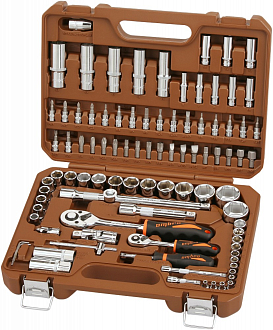 Набор инструмента универсальный 1/4", 1/2"DR, 94 предмета, Ombra - фото 2