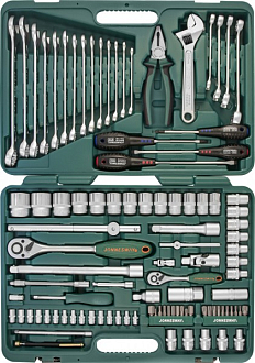Набор инструмента универсальный 1/4", 1/2"DR, 101 предмет, Jonnesway - фото 1
