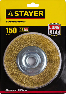 Щетка дисковая для УШМ STAYER 150 мм, 35122-150 - фото 2