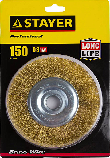 Фото 1 товара Щетка дисковая для УШМ STAYER 150 мм, 35122-150