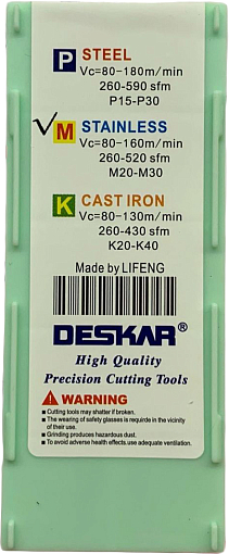Фото 8 товара WCMT050308 MF LF6118 пластина для сверла Deskar