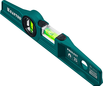 Магнитный литой уровень, KRAFTOOL PROCAST 250 мм, фрезерованный, точность 0.5 мм/м, 34717-025 - фото 2