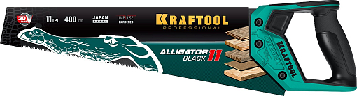 Фото 5 товара Ножовка для точного реза Alligator Black 11 15205-40KRAFTOOL 11 TPI, 400 мм
