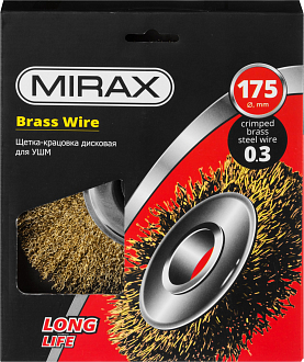 Щетка-крацовка дисковая для УШМ MIRAX 35141-175 175 мм - фото 2