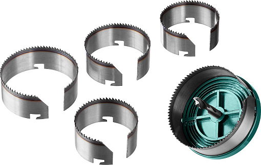 Фото 3 товара Пила наборная по дереву 29584-H5-32KRAFTOOL 68-74-80-90-100мм, 5 шт., сегментная