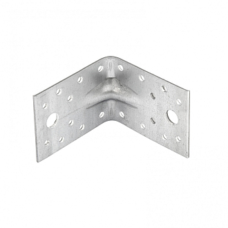 Крепежный уголок усил. 2,5 мм, KUU 70 x 70 x 55 мм Россия Сибртех - фото 2