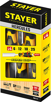 Набор стамесок 18205-H4 Professional STAYER 4 шт, 6/12/18/25 мм - фото 7