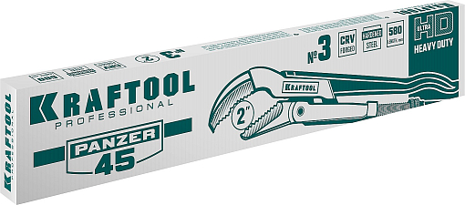 Фото 2 товара Ключ трубный KRAFTOOL PANZER-45 2735-20_z02 №3, изогнутые губки