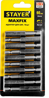 Адаптер для бит магнитный MAXFIXSTAYER 60 мм, 10 шт., 2670-60-10 - фото 3