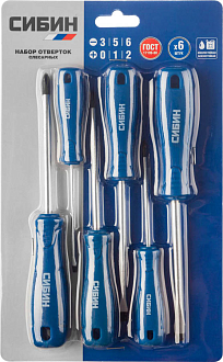 Набор отверток СИБИН 6 шт., 25086 - фото 2