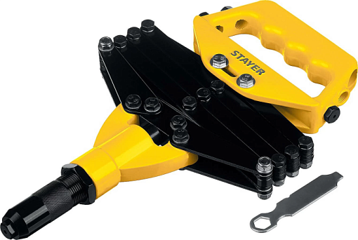 Фото 0 товара Заклепочник рычажно-складной 3115_z01 STAYER заклепки 3.2-6.4 мм из алюминия, стали, нерж. стали, литой корпус