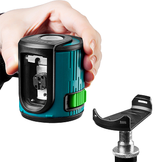 Зеленый лазерный нивелир KRAFTOOL CL 20 34701 20 м, 0.2 мм/м - фото 7