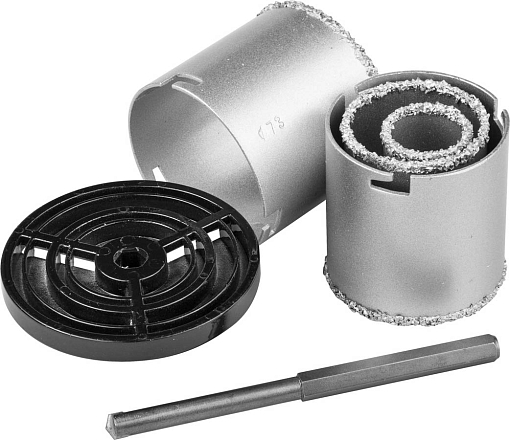 Фото 1 товара Набор кольцевых коронок KRAFTOOL 3340_z01 4 шт.: d 33, 53, 67, 73 мм, карбид-вольфрамовая крошка