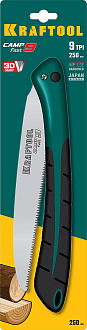 Ножовка для быстрого реза сырой древесины CAMP Fast 9 15218 KRAFTOOL 9 TPI, 180 мм - фото 7