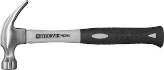 Молоток столярный с фиберглассовой рукояткой 450 гр, THORVIK - фото 1