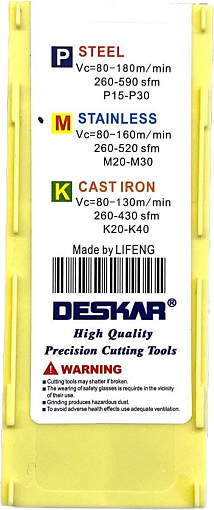 Фото 4 товара WNMG080408 GS LF6018 токарная пластина Deskar