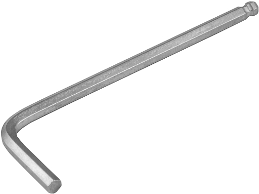 Фото 0 товара Ключ торцевой шестигранный короткий с шаром, H3, THORVIK