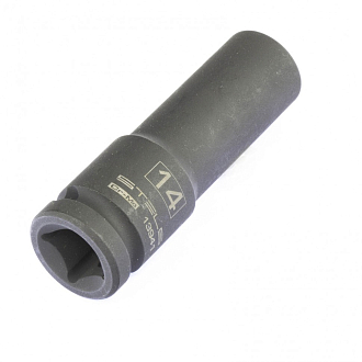 Головка ударная удлиненная шестигранная, 14 мм, 1/2, CrMo Stels - фото 3