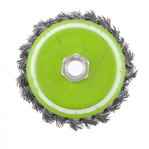 Фото 1 товара Щетка для УШМ, 100 мм, М14, "чашка", крученая мет. проволока Сибртех