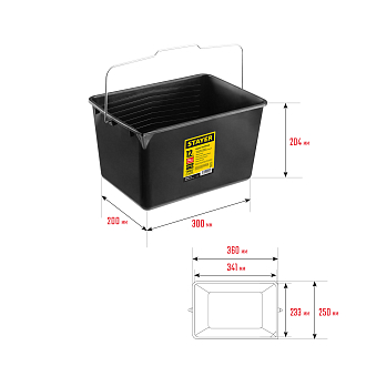 Ведро малярное STAYER 12 л 06092-12 20x25x35 см, пластмассовое - фото 5