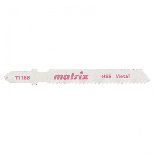 Фото 0 товара Полотна для электролобзика по металлу 3 шт, T118B, 50 x 2 мм, HSS Matrix
