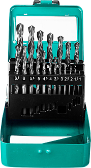 Набор сверл по металлу СИБИН 19 шт. (1-10 мм), класс В, 29610-H19 - фото 1