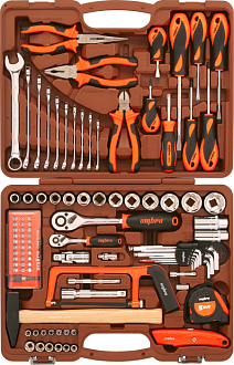 Набор инструмента универсальный 1/4", 1/2"DR, 101 предмет, Ombra - фото 1