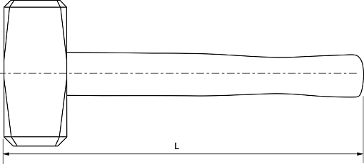 Фото 1 товара Кувалда с деревянной рукояткой 8 кг, THORVIK