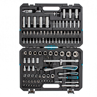 Набор инструментов 109 пред., 120 зубьев, CrV 1/4, 1/2" Gross - фото 1