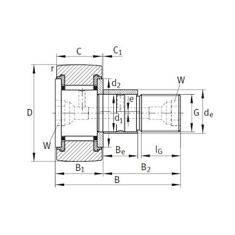 Опорный ролик KRE16-PP TECHNIX - фото 2
