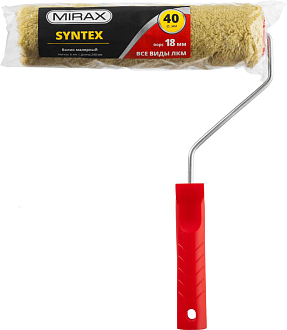 Валик малярный MIRAX 240 мм , 03715-24 d=40 мм, ворс 18 мм, ручка d=6 мм - фото 2