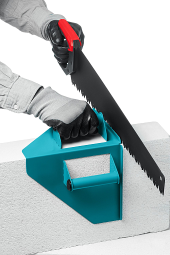 Фото 3 товара Угольник для резки газобетона СИБИН 200х200 мм, направляющий 15403