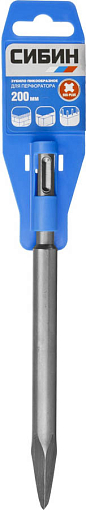 Фото 1 товара Зубило пикообразное СИБИН 200 мм, SDS-Plus,29241-00
