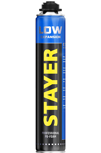 Фото 0 товара Монтажная пена 41136 STAYER 750 мл, выход до 65 л, пистолетная