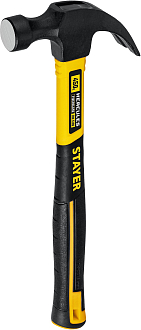 Молоток-гвоздодер с фиберглассовой рукояткой STAYER 450 г, Hercules 2026-450_z02 Professional - фото 2