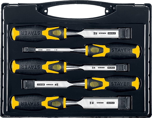 Фото 6 товара Набор стамесок 18205-H5_z01 Professional STAYER 5 шт, 6/12/16/20/25 мм