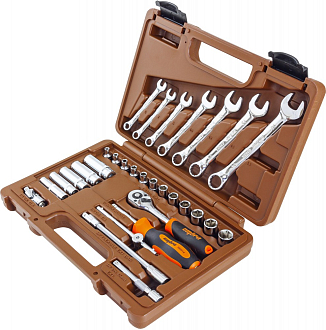 Набор инструмента 1/4"DR, 30 предметов, Ombra - фото 2