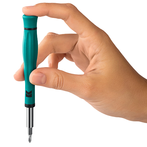 Фото 6 товара Отвертка Отвёртка для точных работ со сменными битами X-Electronics 28 предметов, Kraftool