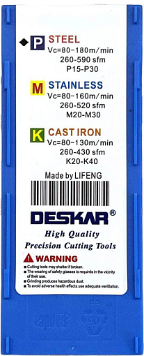 Фото 6 товара WNMG080408 MT LF9018 токарная пластина Deskar