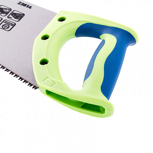 Фото 2 товара Ножовка по дереву "Зубец" 450 мм, 7-8 TPI, каленый зуб 3D, двухкомпонентная рукоятка Сибртех