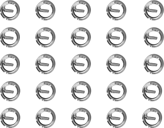 Набор вставок резьбовых M5x0.8, 25 предметов, THORVIK - фото 1