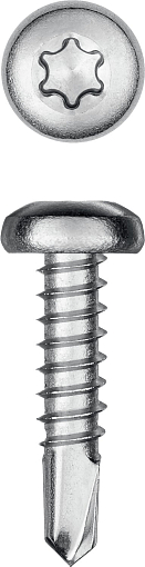 Фото 1 товара Нержавеющие саморезы НС-ПК с полукруглой головкой KRAFTOOL 300931-39-016 16 х 3.9 мм, 1000 шт.