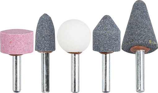 Фото 0 товара Набор абразивных мини-шарошек насадок STAYER 5 шт., хвостовик 6 мм, 2990-H5 Master