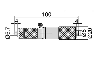 Нутромер НМ-500 (100-500 мм деление 0.01 мм) INSIZE - фото 2
