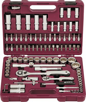 Универсальный набор инструментов 1/4", 1/2"DR с головками торцевыми MultiProf (94 предмета) THORVIK арт. UTS0094MP - фото 1