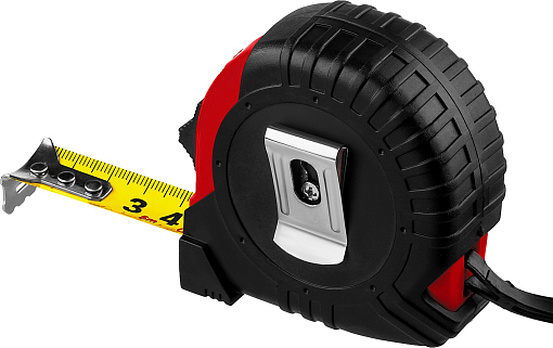 Фото 1 товара Рулетка MIRAX 34011-05-18_z02 5 м х 18 мм, обрезиненный пластиковый корпус
