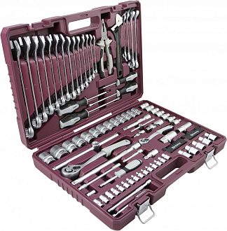 Набор инструмента универсальный 1/4", 1/2"DR, 101 предмет, THORVIK - фото 3