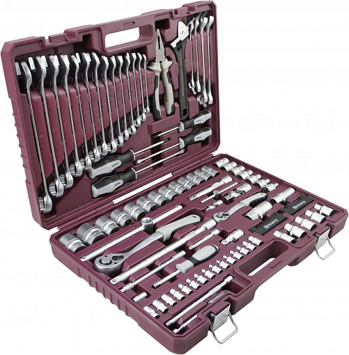 Фото 2 товара Набор инструмента универсальный 1/4", 1/2"DR, 101 предмет, THORVIK